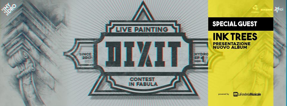 Dixit, contest live painting, Spazio Hydro, 2017