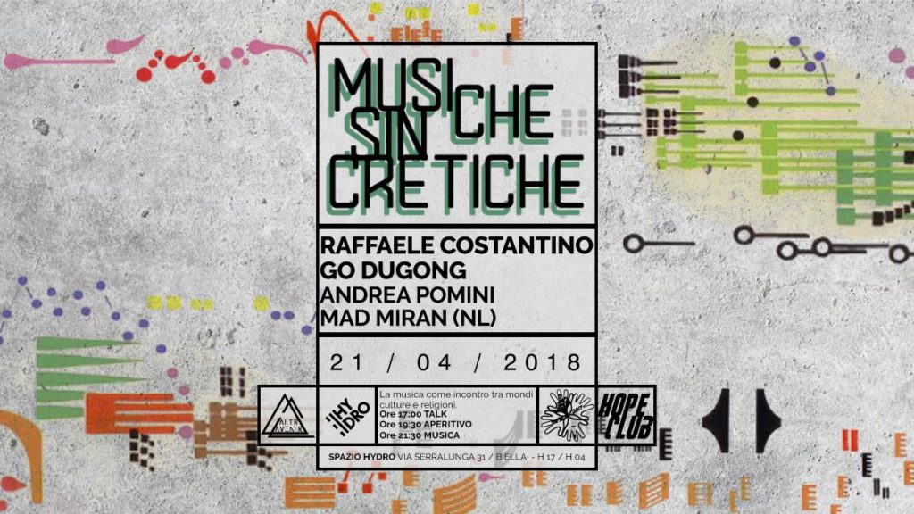 Musiche sincretiche, Spazio Hydro, 2018
